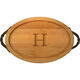 Maple 18 inch Oval Monogrammed Cutting Board Image 3 of 3